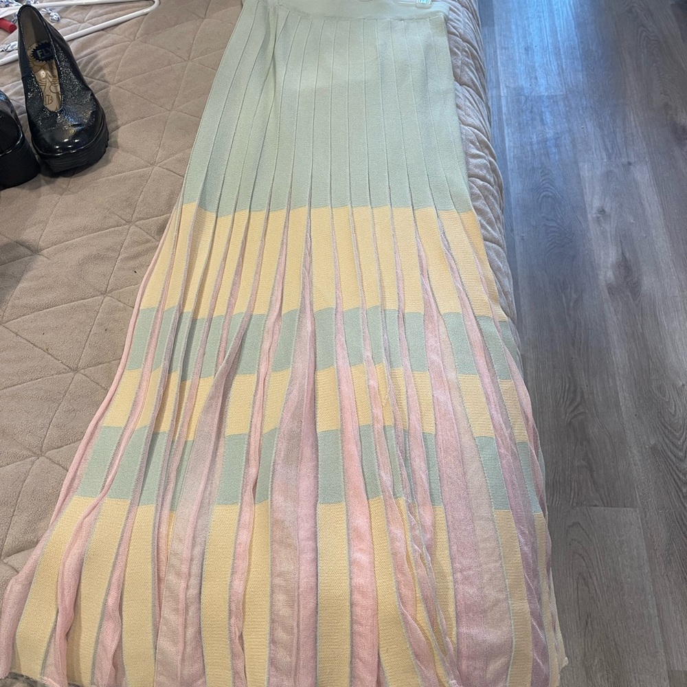 Zara Pastel Pleated Women's Skirt